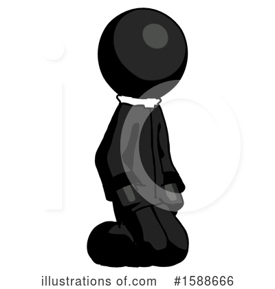 Royalty-Free (RF) Black Design Mascot Clipart Illustration by Leo Blanchette - Stock Sample #1588666