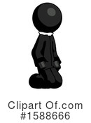 Black Design Mascot Clipart #1588666 by Leo Blanchette