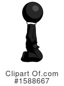 Black Design Mascot Clipart #1588667 by Leo Blanchette