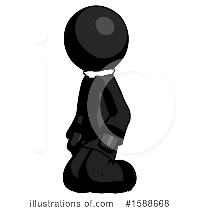 Royalty-Free (RF) Black Design Mascot Clipart Illustration by Leo Blanchette - Stock Sample #1588668