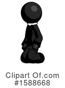 Black Design Mascot Clipart #1588668 by Leo Blanchette