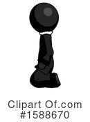 Black Design Mascot Clipart #1588670 by Leo Blanchette
