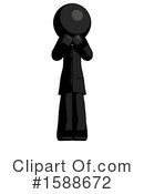 Black Design Mascot Clipart #1588672 by Leo Blanchette