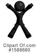 Black Design Mascot Clipart #1588680 by Leo Blanchette