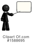 Black Design Mascot Clipart #1588695 by Leo Blanchette
