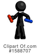 Black Design Mascot Clipart #1588707 by Leo Blanchette