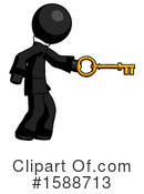 Black Design Mascot Clipart #1588713 by Leo Blanchette