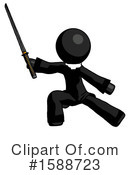 Black Design Mascot Clipart #1588723 by Leo Blanchette