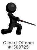 Black Design Mascot Clipart #1588725 by Leo Blanchette