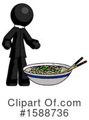 Black Design Mascot Clipart #1588736 by Leo Blanchette