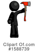 Black Design Mascot Clipart #1588739 by Leo Blanchette