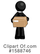 Black Design Mascot Clipart #1588746 by Leo Blanchette