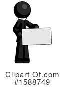 Black Design Mascot Clipart #1588749 by Leo Blanchette