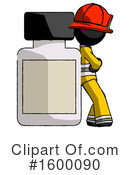 Black Design Mascot Clipart #1600090 by Leo Blanchette