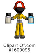 Black Design Mascot Clipart #1600095 by Leo Blanchette