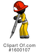 Black Design Mascot Clipart #1600107 by Leo Blanchette