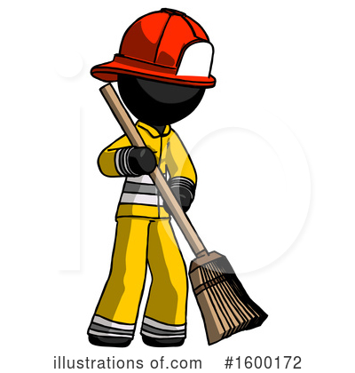Royalty-Free (RF) Black Design Mascot Clipart Illustration by Leo Blanchette - Stock Sample #1600172