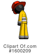 Black Design Mascot Clipart #1600209 by Leo Blanchette