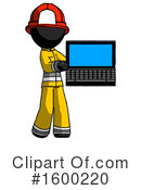 Black Design Mascot Clipart #1600220 by Leo Blanchette