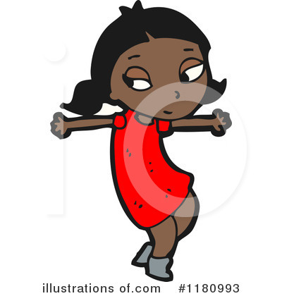 Royalty-Free (RF) Black Girl Clipart Illustration by lineartestpilot - Stock Sample #1180993