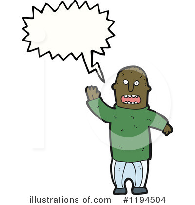 Royalty-Free (RF) Black Man Clipart Illustration by lineartestpilot - Stock Sample #1194504