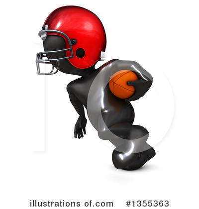 Football Player Clipart #1355363 by KJ Pargeter