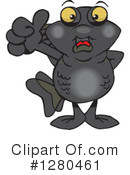 Black Moor Fish Clipart #1280461 by Dennis Holmes Designs