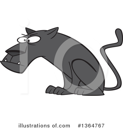 Royalty-Free (RF) Black Panther Clipart Illustration by toonaday - Stock Sample #1364767