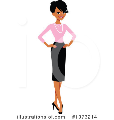 Royalty-Free (RF) Black Woman Clipart Illustration by Monica - Stock Sample #1073214