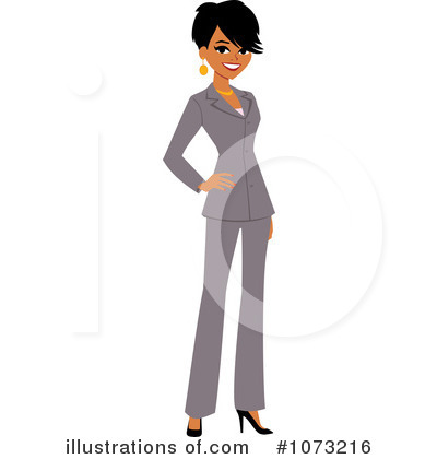 Royalty-Free (RF) Black Woman Clipart Illustration by Monica - Stock Sample #1073216