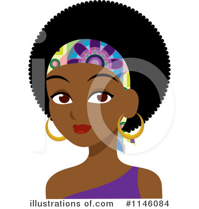 Afro Clipart #1146084 by Rosie Piter
