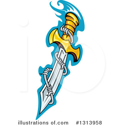 Daggers Clipart #1313958 by Vector Tradition SM