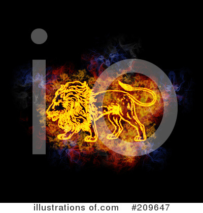 Royalty-Free (RF) Blazing Symbol Clipart Illustration by Michael Schmeling - Stock Sample #209647