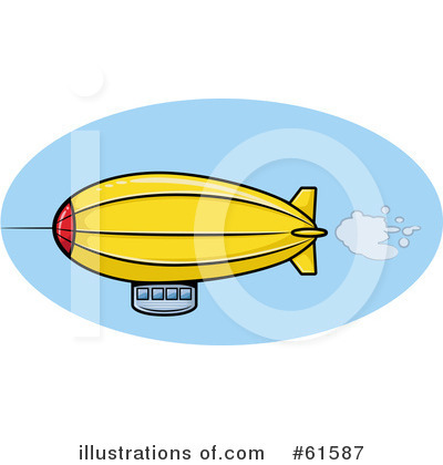 Royalty-Free (RF) Blimp Clipart Illustration by r formidable - Stock Sample #61587