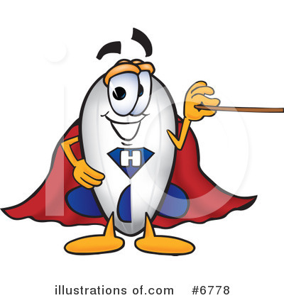 Royalty-Free (RF) Blimp Clipart Illustration by Mascot Junction - Stock Sample #6778
