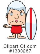 Block Headed Senior Woman Clipart #1330267 by Cory Thoman