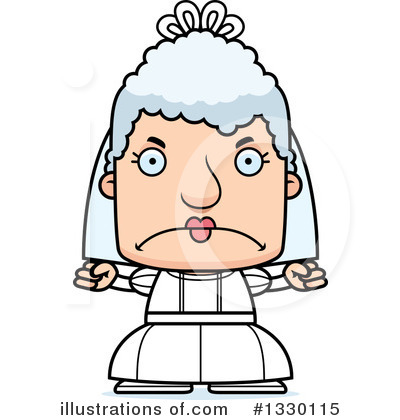 Royalty-Free (RF) Block Headed White Senior Woman Clipart Illustration by Cory Thoman - Stock Sample #1330115
