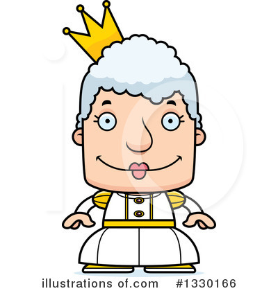 Royalty-Free (RF) Block Headed White Senior Woman Clipart Illustration by Cory Thoman - Stock Sample #1330166
