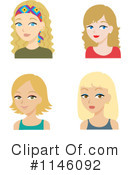 Blond Woman Clipart #1146092 by Rosie Piter