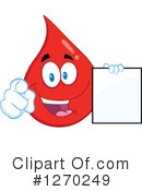 Blood Drop Character Clipart #1270249 by Hit Toon