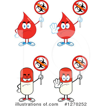 Pill Character Clipart #1270252 by Hit Toon