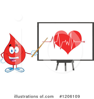 Royalty-Free (RF) Blood Drop Clipart Illustration by Hit Toon - Stock Sample #1206109