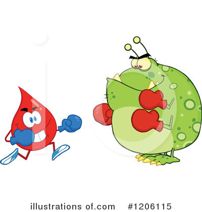 Royalty-Free (RF) Blood Drop Clipart Illustration by Hit Toon - Stock Sample #1206115