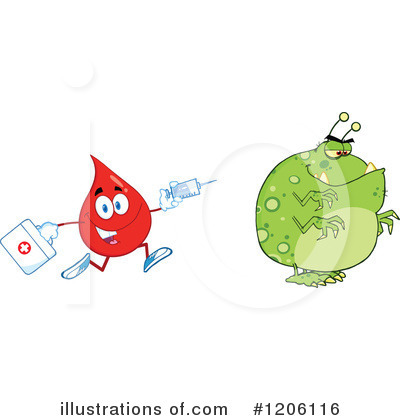 Royalty-Free (RF) Blood Drop Clipart Illustration by Hit Toon - Stock Sample #1206116