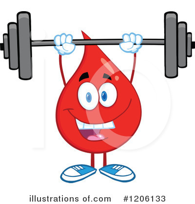Royalty-Free (RF) Blood Drop Clipart Illustration by Hit Toon - Stock Sample #1206133