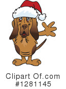 Bloodhound Clipart #1281145 by Dennis Holmes Designs