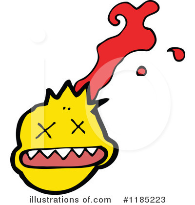 Bloody Face Clipart #1185223 by lineartestpilot