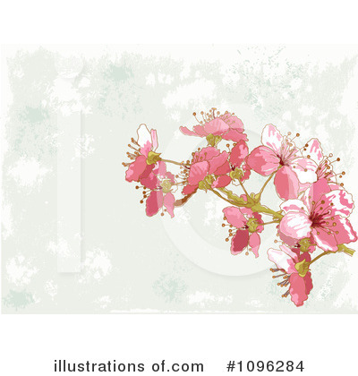 Royalty-Free (RF) Blossoms Clipart Illustration by Pushkin - Stock Sample #1096284