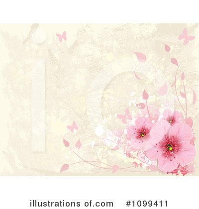Royalty-Free (RF) Blossoms Clipart Illustration by Pushkin - Stock Sample #1099411