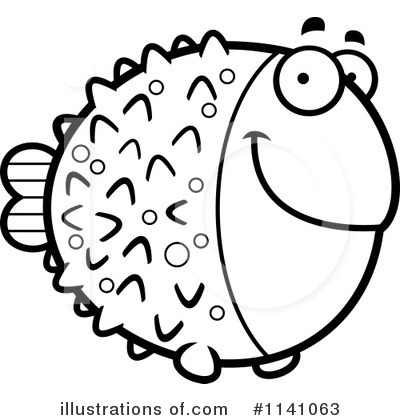 Royalty-Free (RF) Blowfish Clipart Illustration by Cory Thoman - Stock Sample #1141063